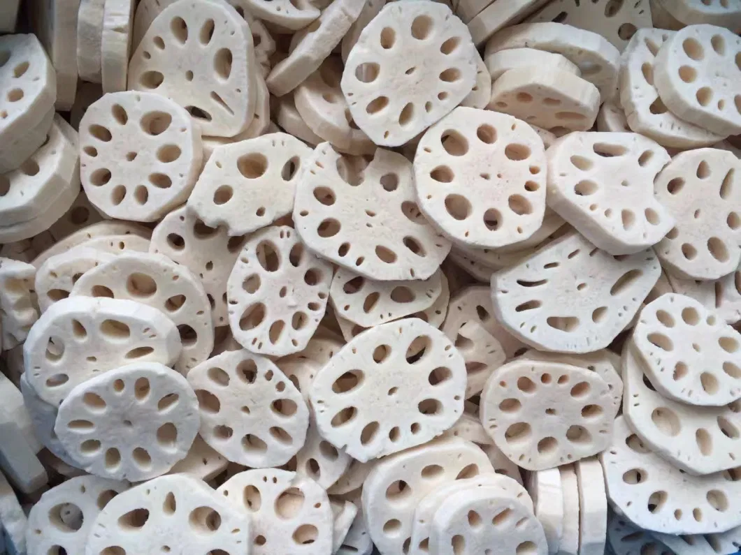 Sinocharm Root Vegetables IQF Lotus Root Price 1/4 Quarter Cut Lotus Root Frozen